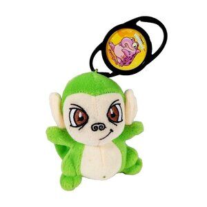 Neopets BRIGHT GREEN MYNCI Mini 3in Plush Monkey McDonald's